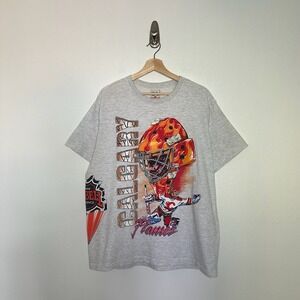 OVO x NHL Calgary Flames Retro Graphic T-Shirt Sz XL